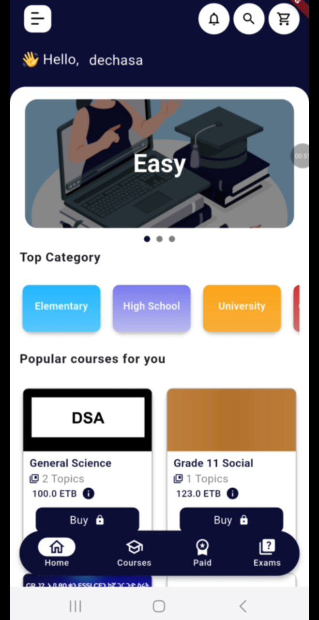 E learning Application